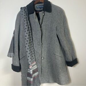 Vintage Herman Kay Gray Pea Coat for Women